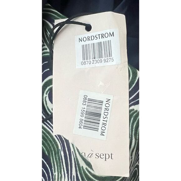 Cinq a Sept Kacydie Dark Emerald Multi Dress NWT Size 12 - Picture 10 of 11